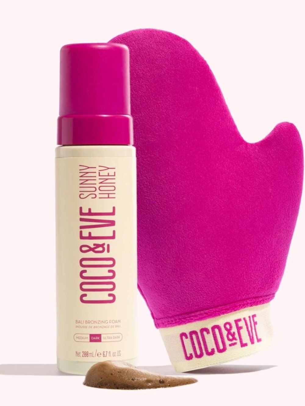 CoCo & Eve Bali Bronzing Foam, Ultra Dark & Velvet Self Tan Application Mitt New